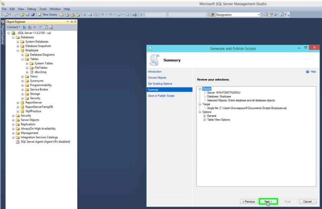 review your select option